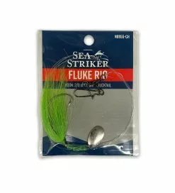 Sea Striker 3 Way Snap Fluke Rig - Chartreuse