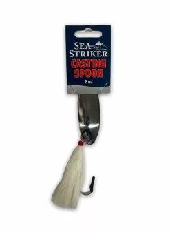 Sea Striker Casting Spoon Lure - 3 Oz - Silver