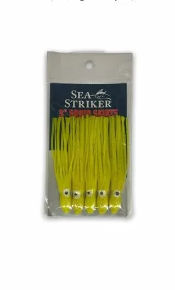 Sea Striker Squid Skirts - 3" - Yellow
