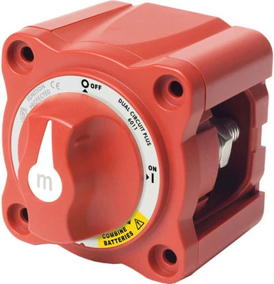 Blue Sea Systems Blue Sea 6011 M-Series (Mini) Battery Switch Dual Circuit Plus 1 Blue Sea Systems Blue Sea 6011 M-Series (Mini) Battery Switch Dual Circuit Plus