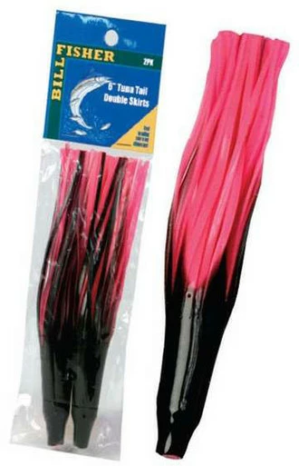 Sea Striker Billfisher Tuna Tail Skirts 6 2Pk PK Pink/Silver Flake 1 Sea Striker Billfisher Tuna Tail Skirts 6 2Pk PK Pink/Silver Flake