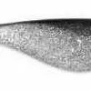 Sea Striker Got-Cha 3 Shad Bodies 15 Pack Clear/Silver Flake/Black
