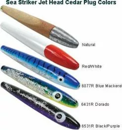 Sea Striker Jet Head Cedar Plugs 5 Sea Striker Jet Head Cedar Plugs -Sea Striker Sales Store sea striker jet head cedar plugs 87630.1651077957